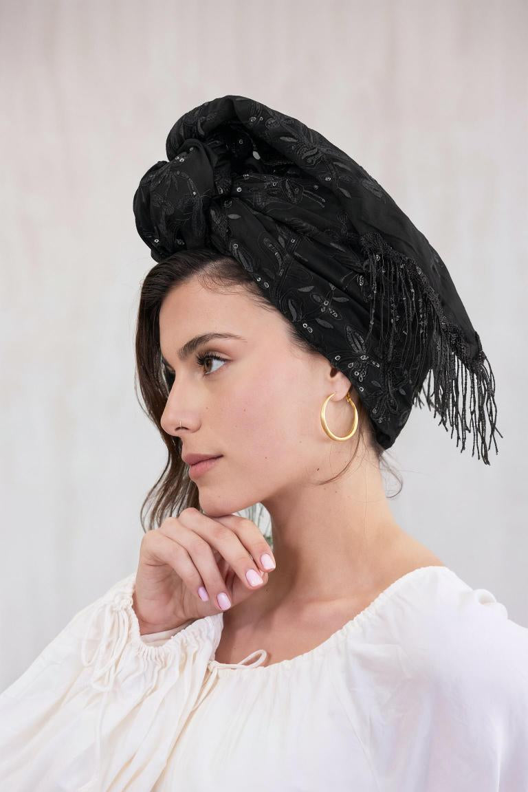 צעיף GLOW שחור