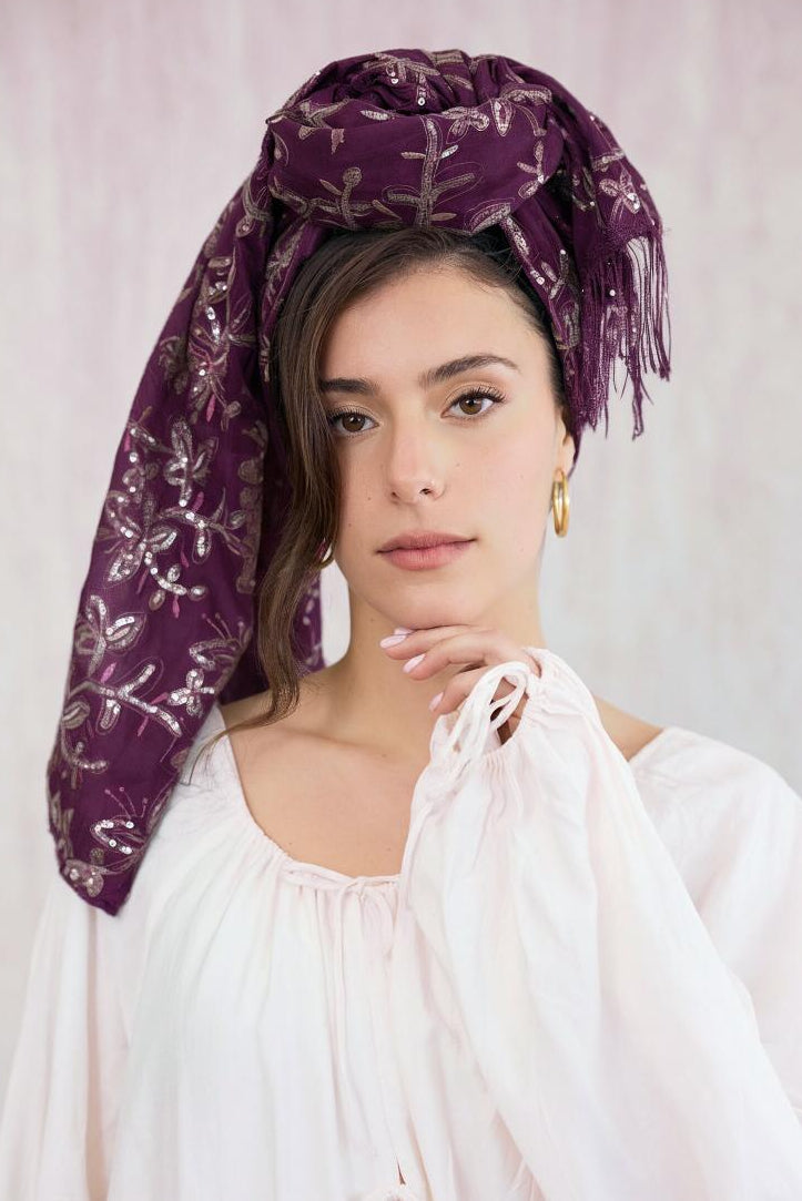 צעיף Glow סגול