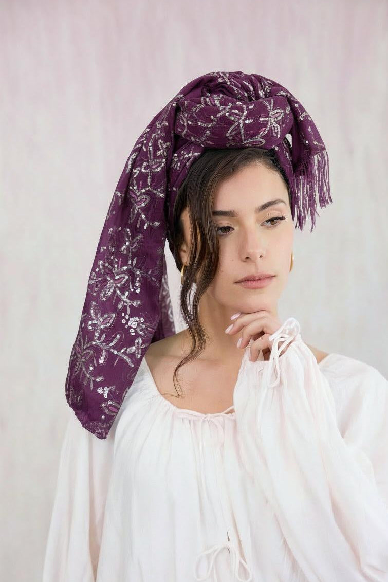 צעיף Glow סגול