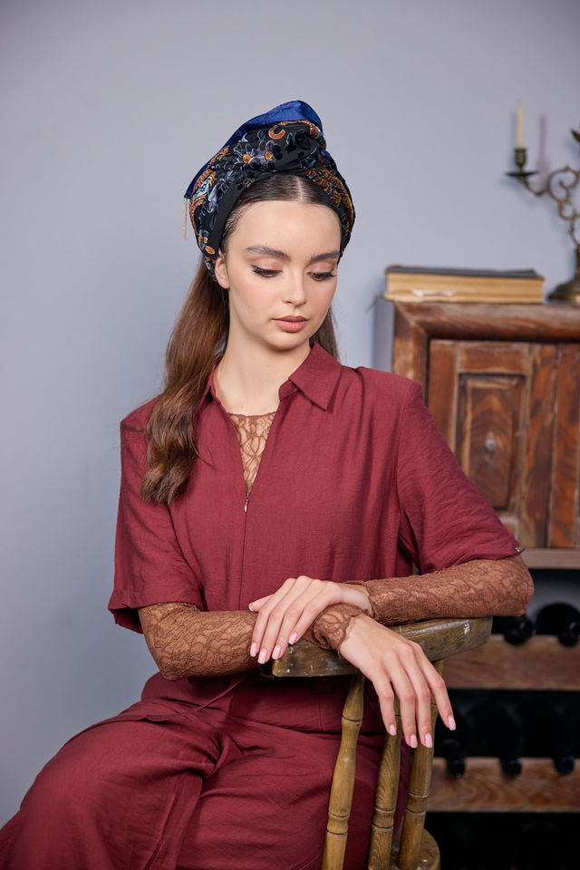 סרט לחצי כיסוי ראש אלומה