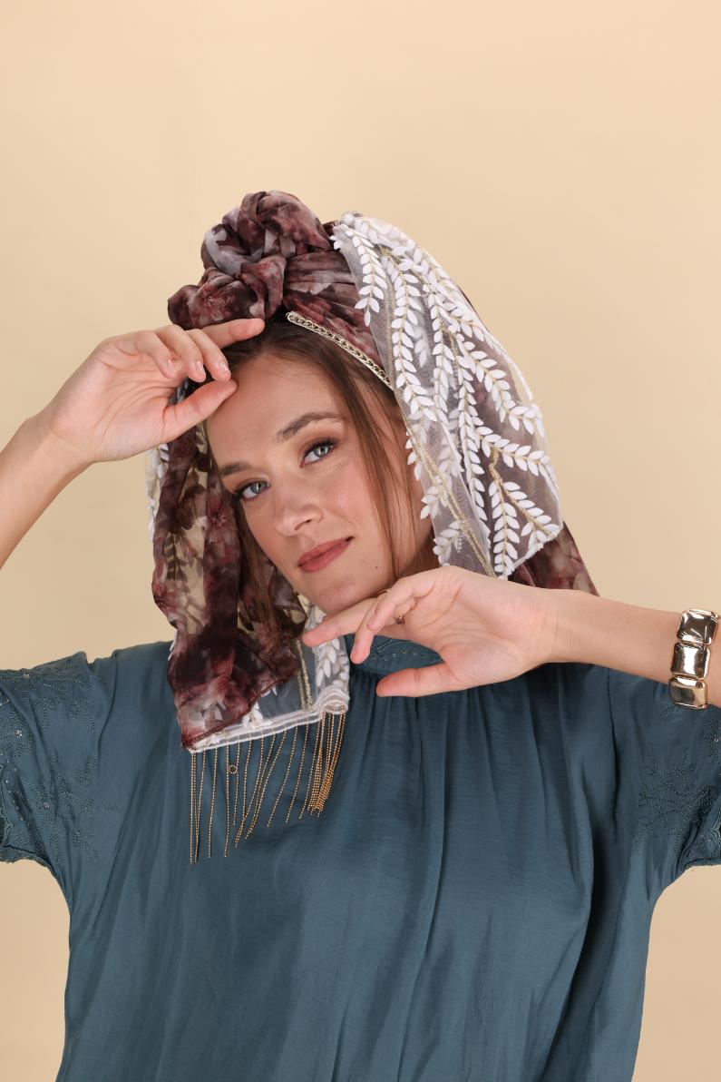 צעיף GLIM בורדו