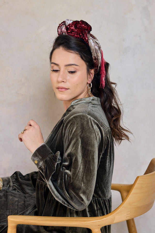 סרט לחצי כיסוי אסנס בורדו