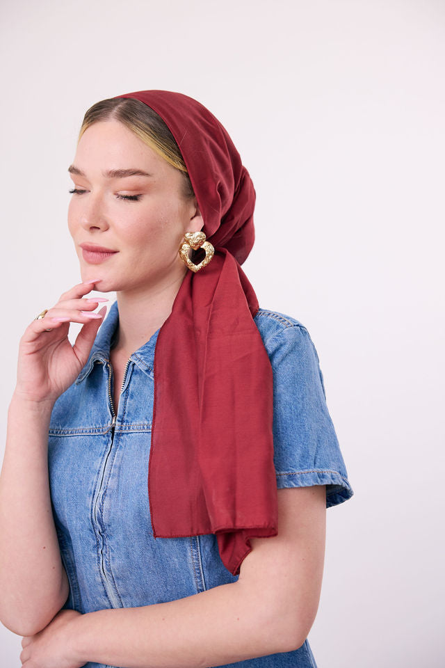 צעיף קיילי בורדו