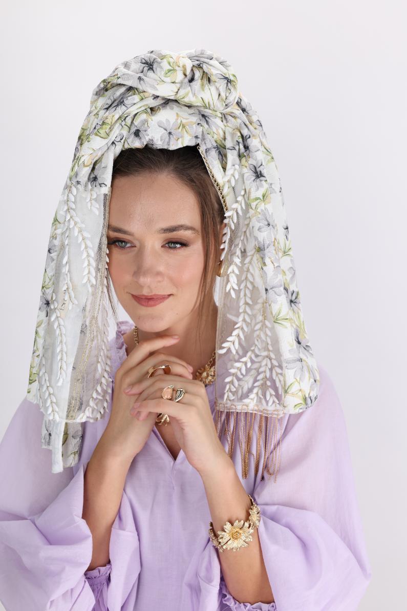 צעיף GLIM פרחוני
