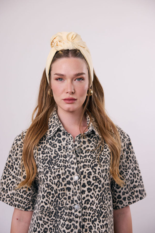 סרט לחצי כיסוי קיילי צהוב חמאה