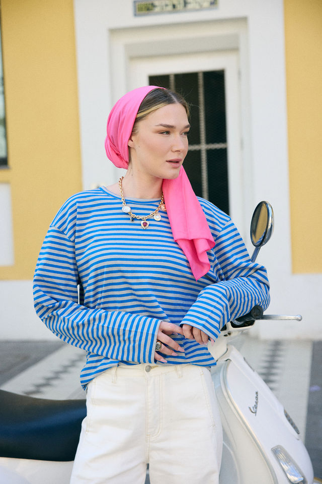 צעיף קיילי פוקסיה