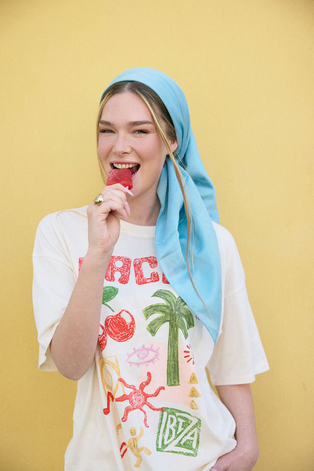 בנדנה קיילי תכלת