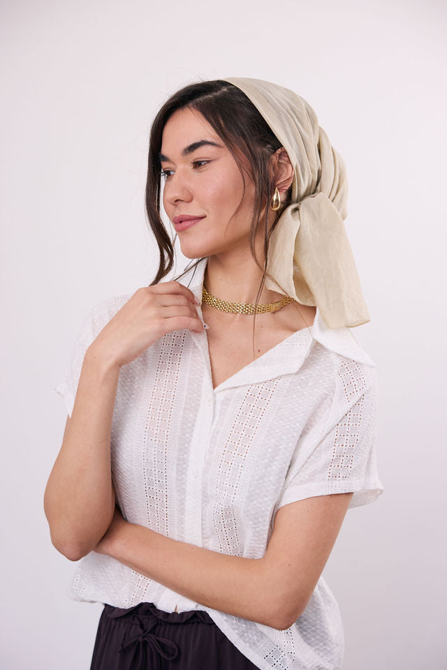 צעיף קיילי בז'