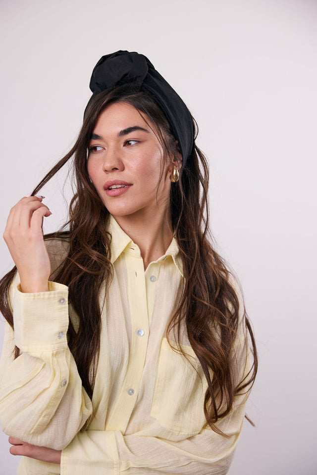 סרט לחצי כיסוי קיילי שחור