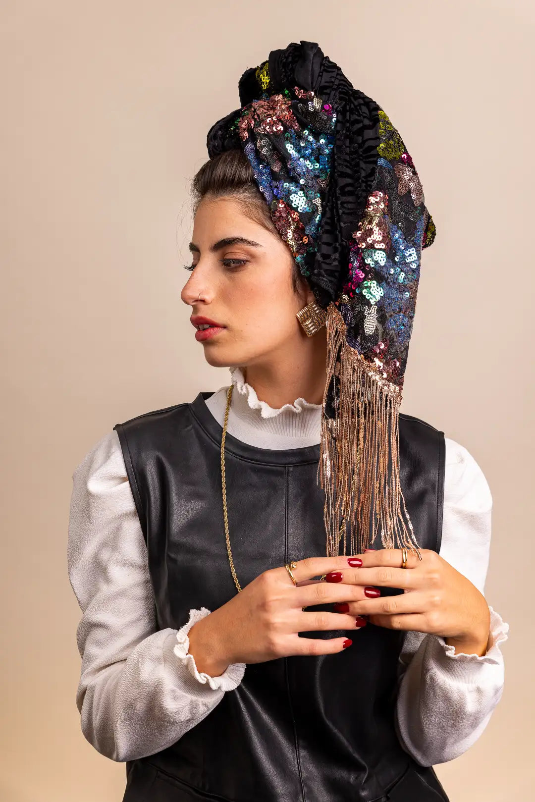 צעיף היבר שחור