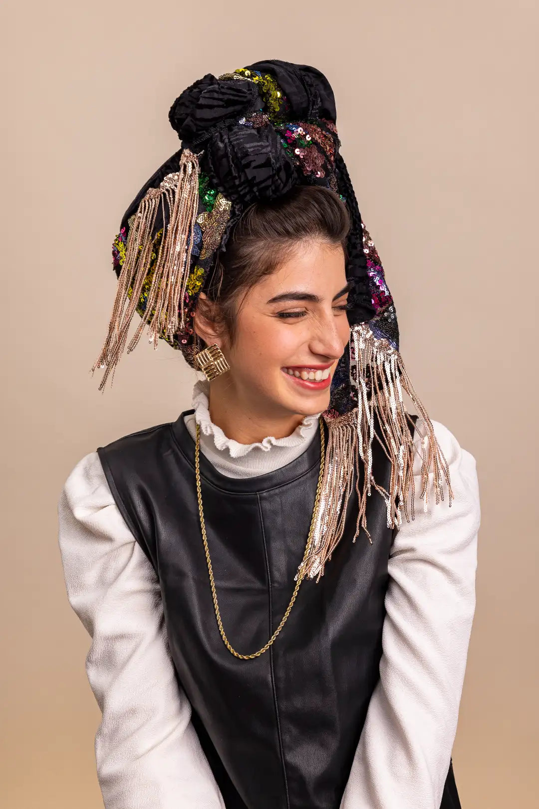 צעיף היבר שחור