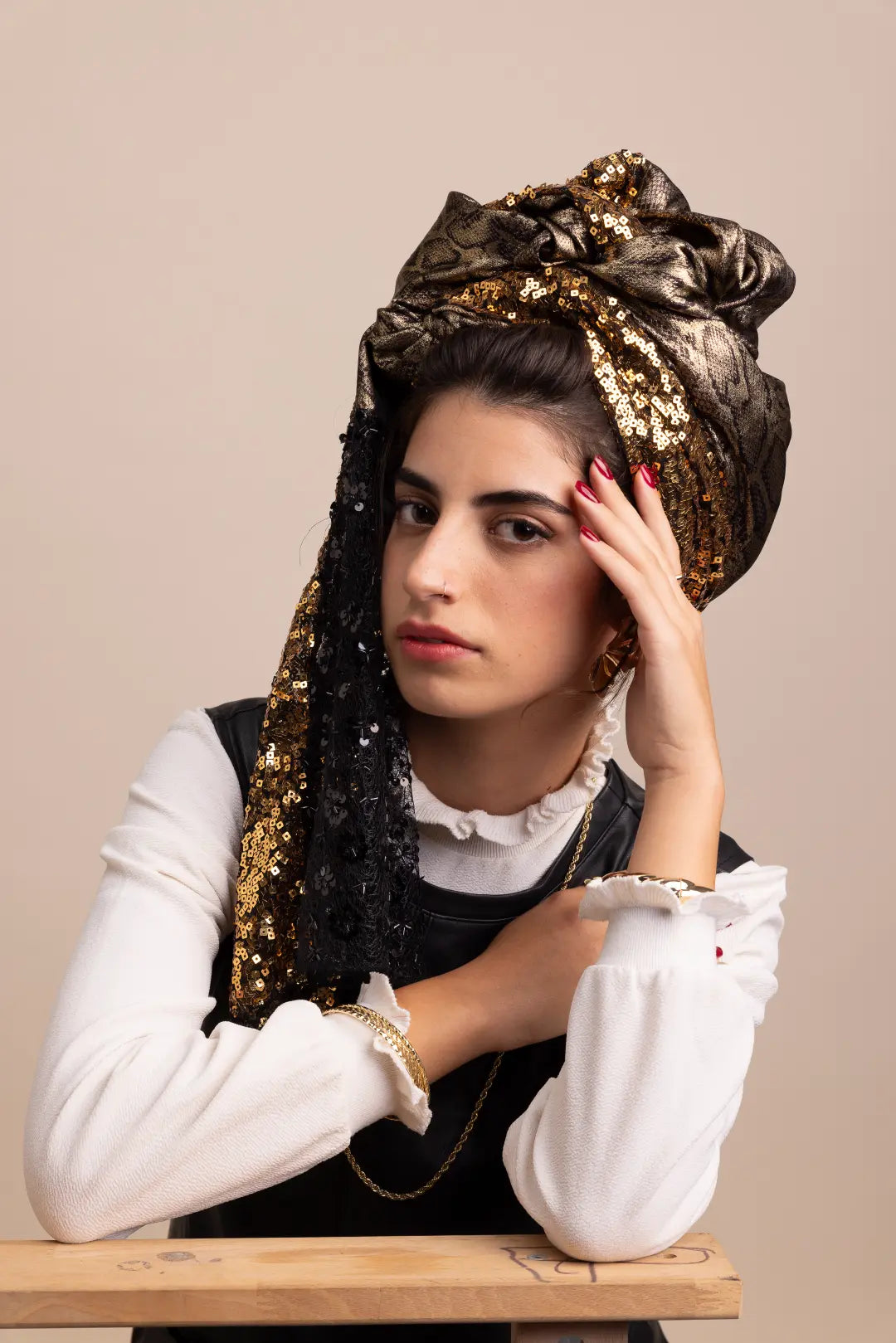 צעיף פרדו זהב