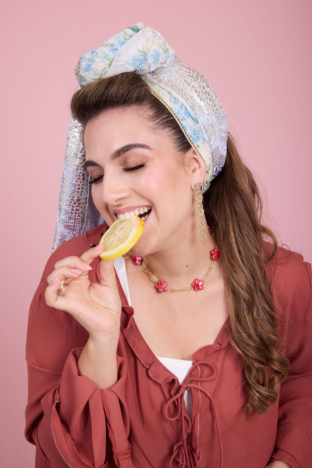 צעיף אורי תכלת