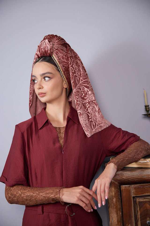 צעיף SNOW ורוד