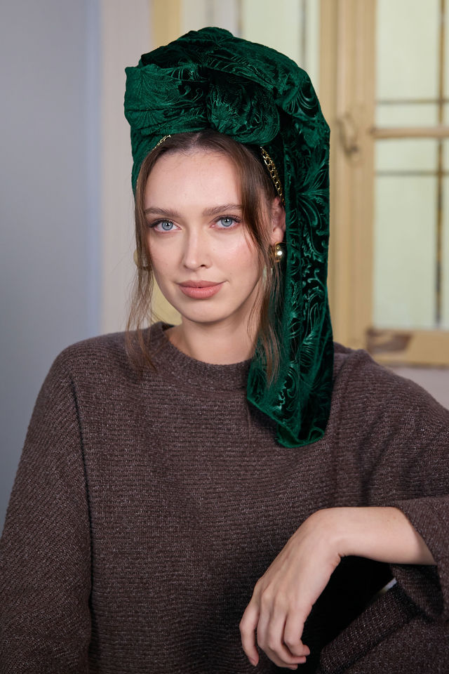 צעיף SNOW ירוק בקבוק