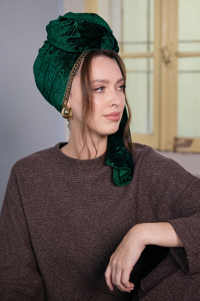 צעיף SNOW ירוק בקבוק