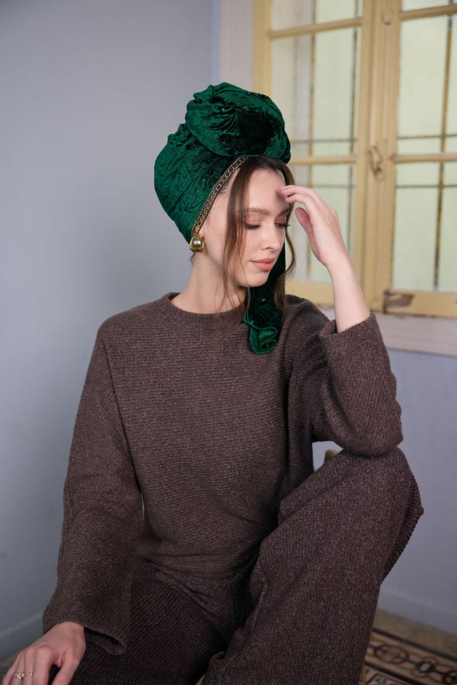 צעיף SNOW ירוק בקבוק