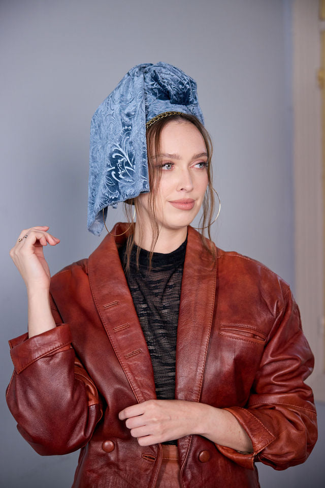 צעיף SNOW תכלת