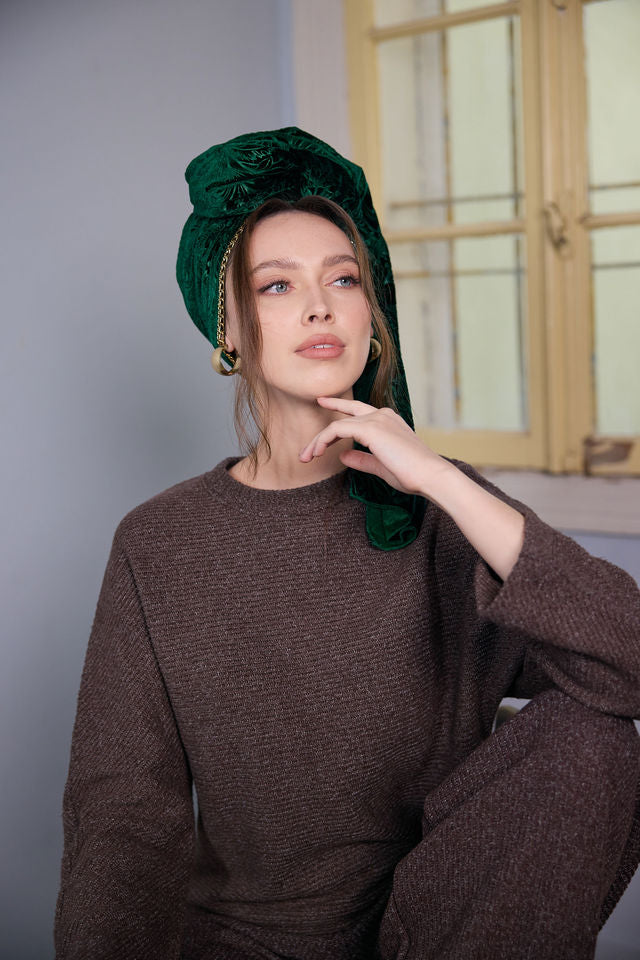 צעיף SNOW ירוק בקבוק