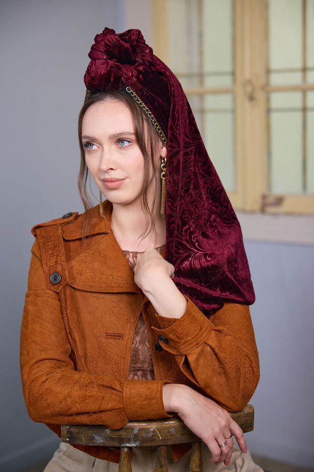 צעיף SNOW יין