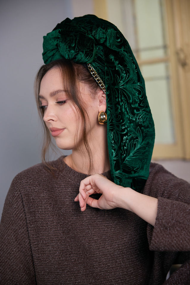 צעיף SNOW ירוק בקבוק