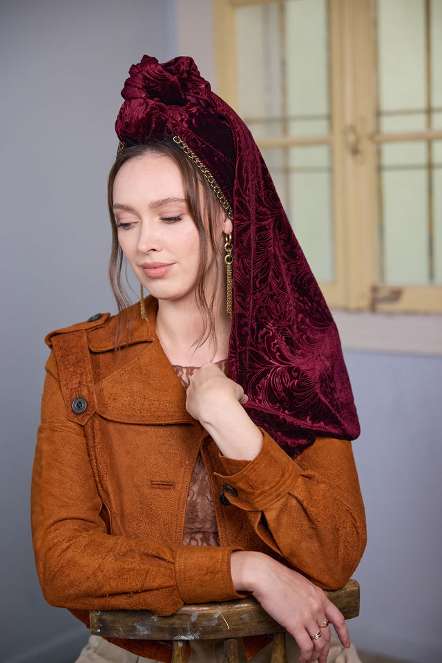 צעיף SNOW יין