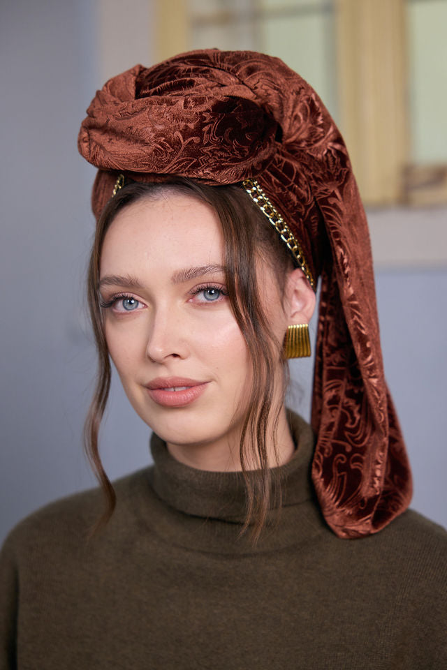 צעיף SNOW חום