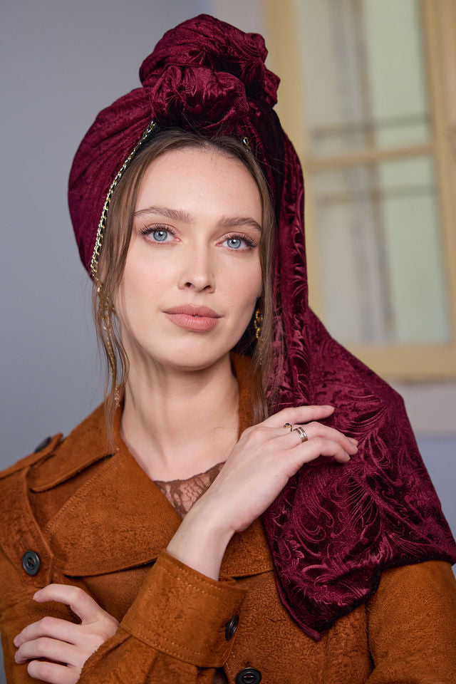 צעיף SNOW יין