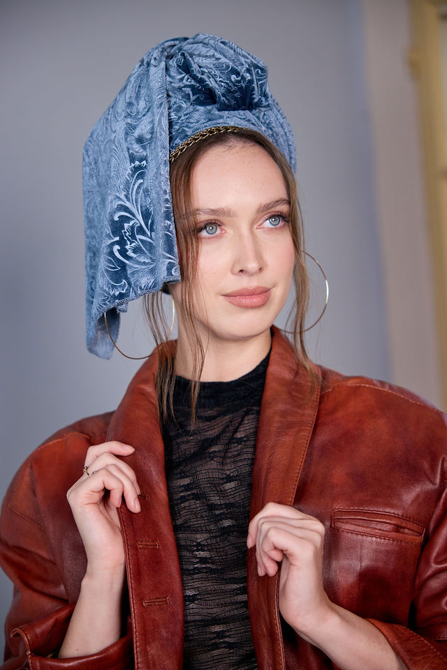 צעיף SNOW תכלת