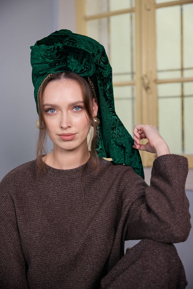 צעיף SNOW ירוק בקבוק