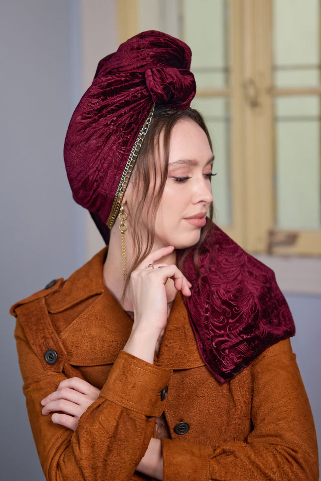 צעיף SNOW יין