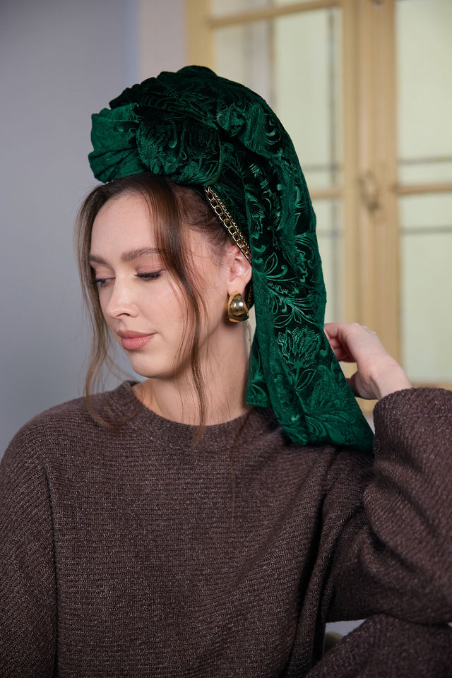 צעיף SNOW ירוק בקבוק