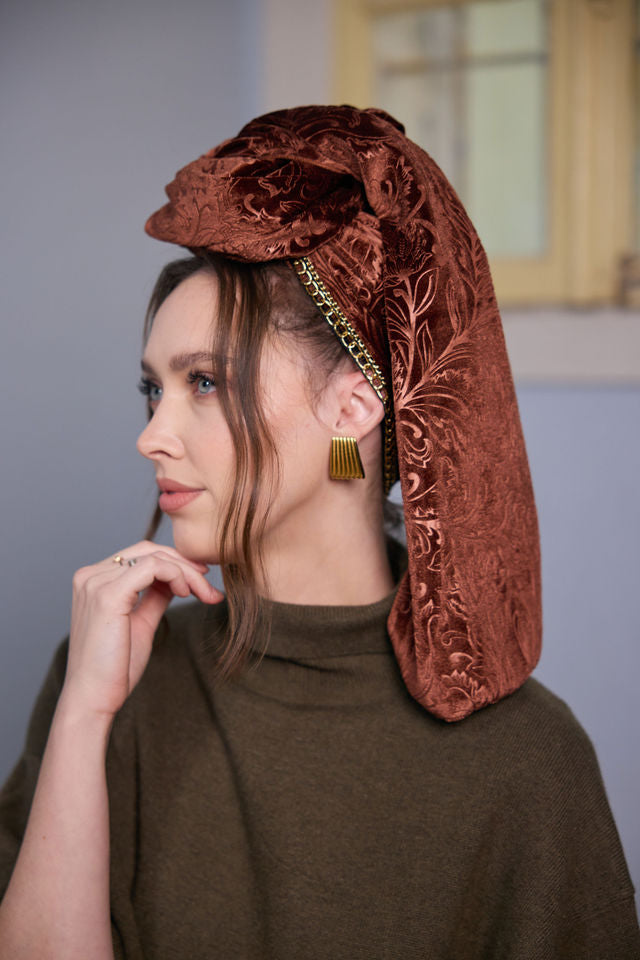 צעיף SNOW חום