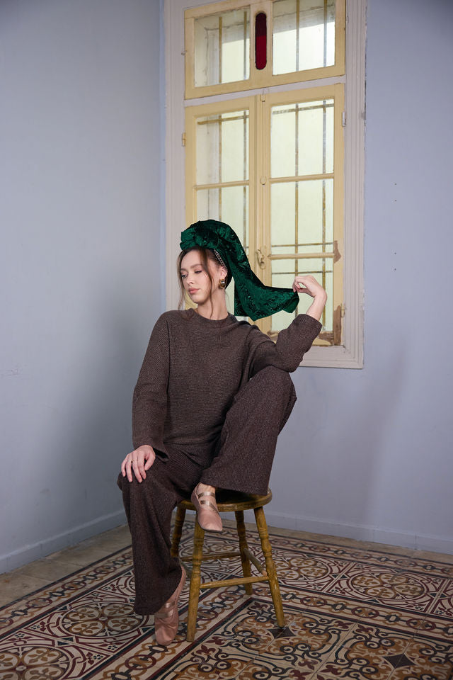 צעיף SNOW ירוק בקבוק