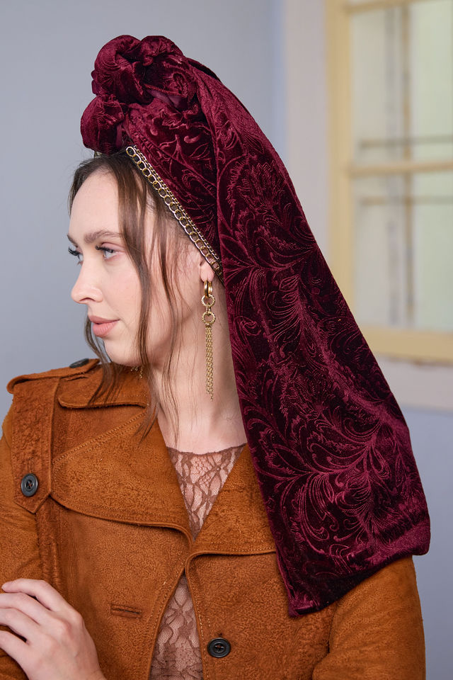 צעיף SNOW יין