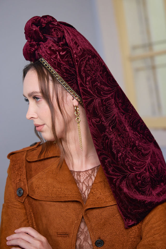 צעיף SNOW יין