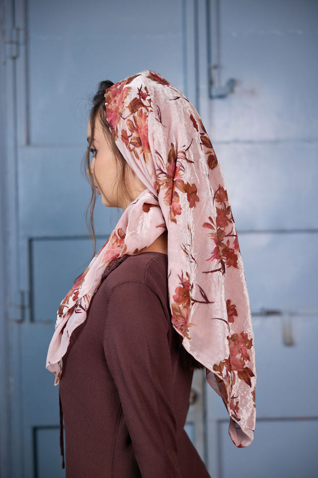 בנדנה velvet ורוד