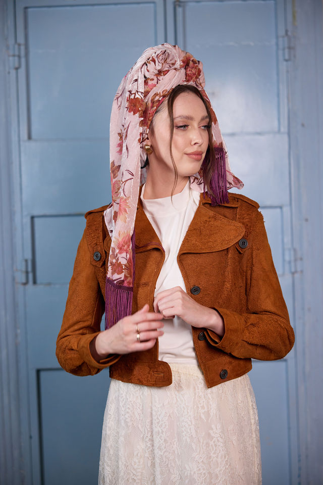 צעיף velvet ורוד