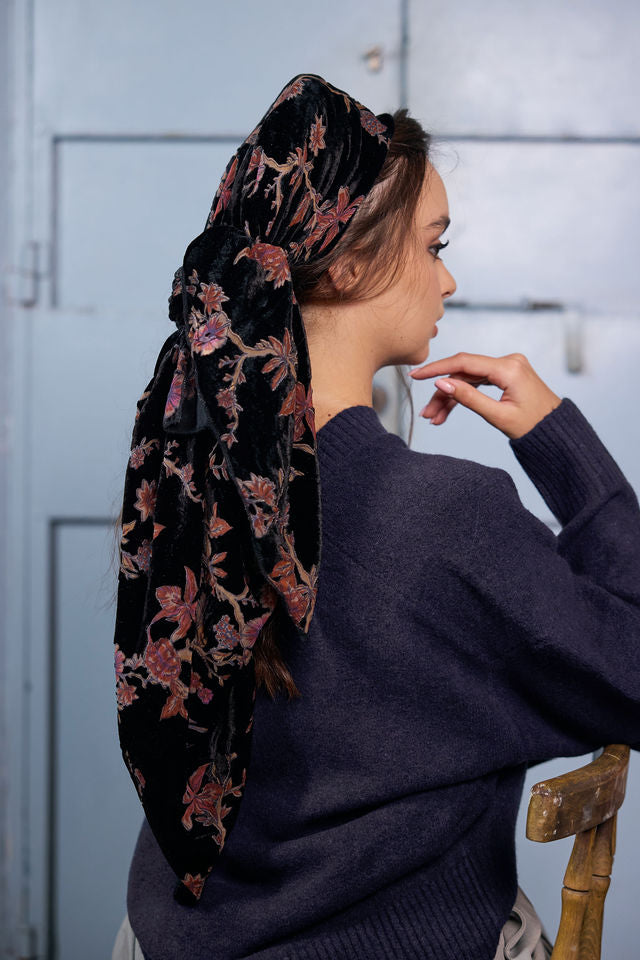 בנדנה velvet שחור