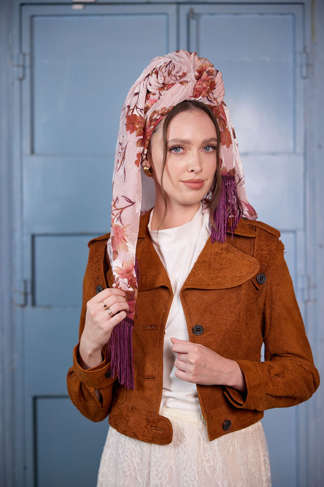 צעיף velvet ורוד