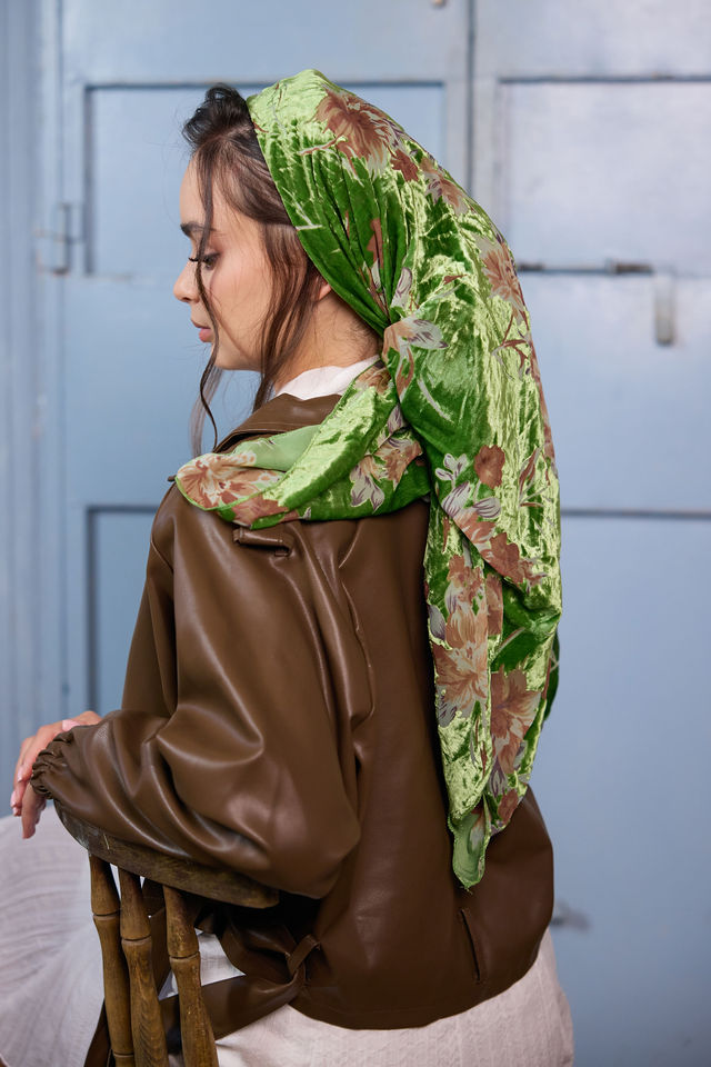 בנדנה velvet תפוח