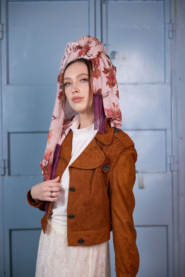 צעיף velvet ורוד