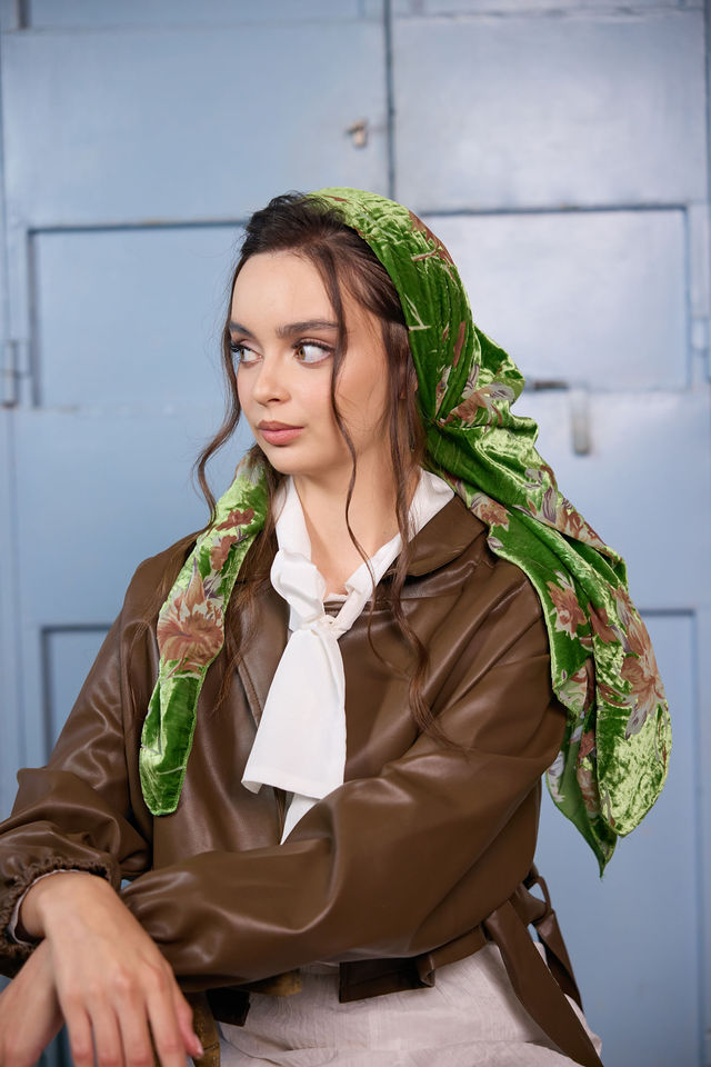 בנדנה velvet תפוח