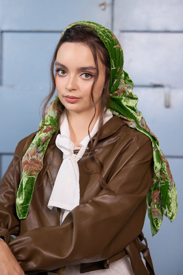 בנדנה velvet תפוח