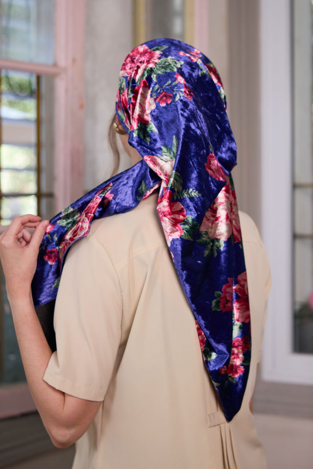 בנדנה velvet כחול