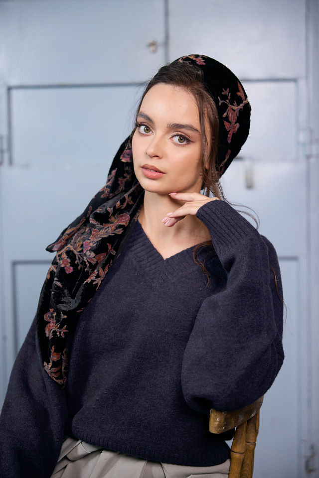 בנדנה velvet שחור