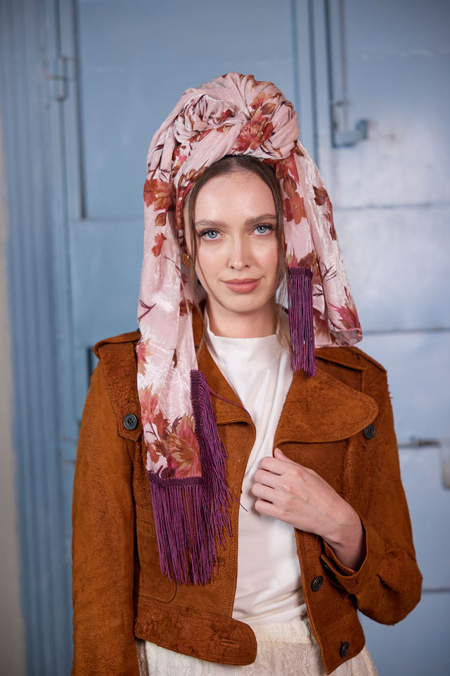 צעיף velvet ורוד