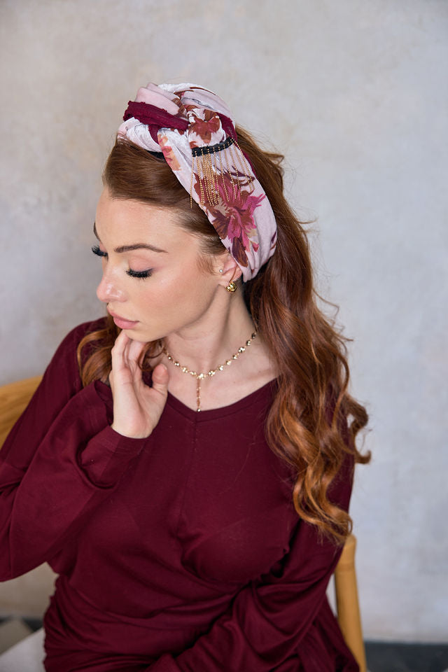 סרט לחצי כיסוי velvet ורוד