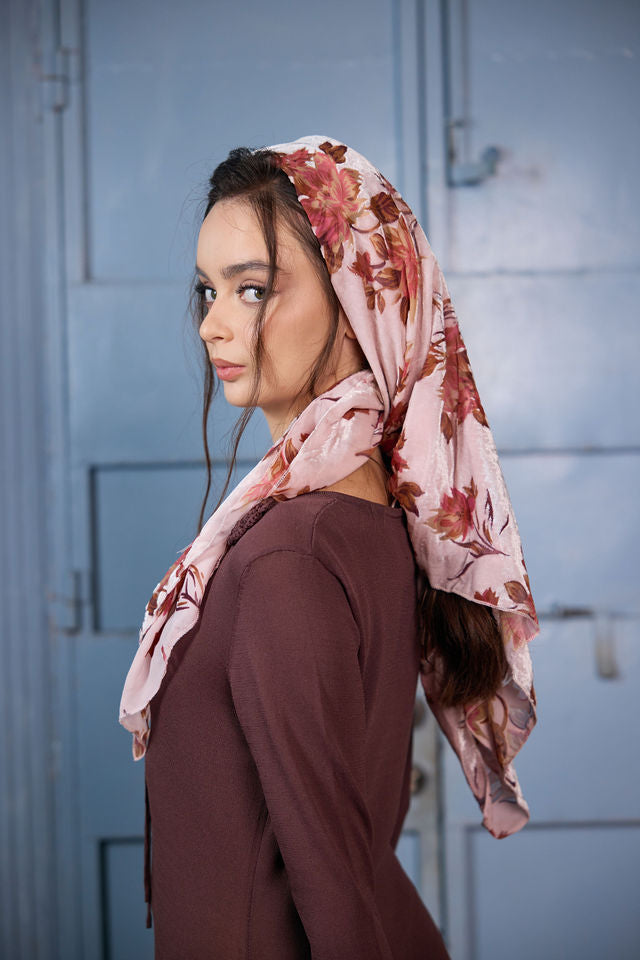 בנדנה velvet ורוד